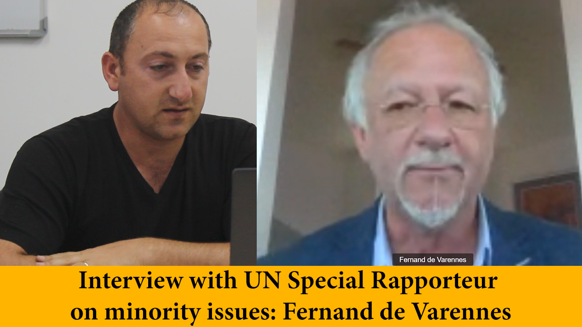 interview with Fernan the Varennes on European forum on narional minorities